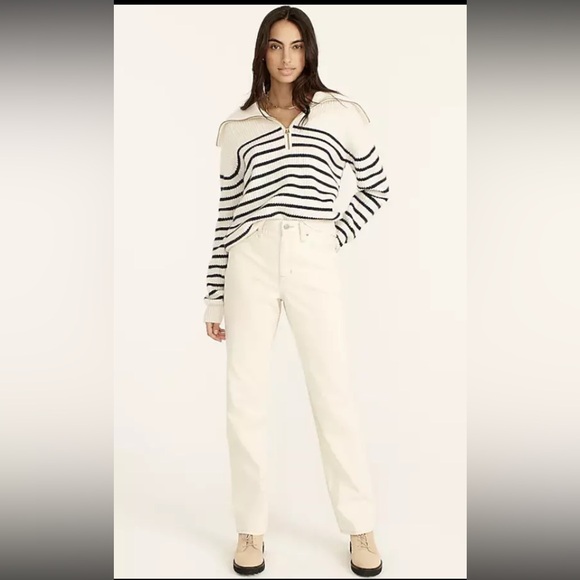 J. Crew Denim - J Crew Slouchy Boyfriend White/Cream Color Jeans NWT Size 28 BD367